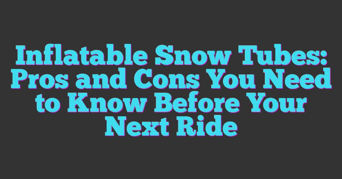 ZMLM 47-Inch Inflatable Snow Tube - Heavy Duty Snow Sled For Kids & Adults